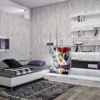 idea of ​​a beautiful design of a bedroom for a young man photo