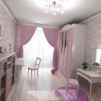 idea of ​​a bright bedroom style for a girl in a modern style picture