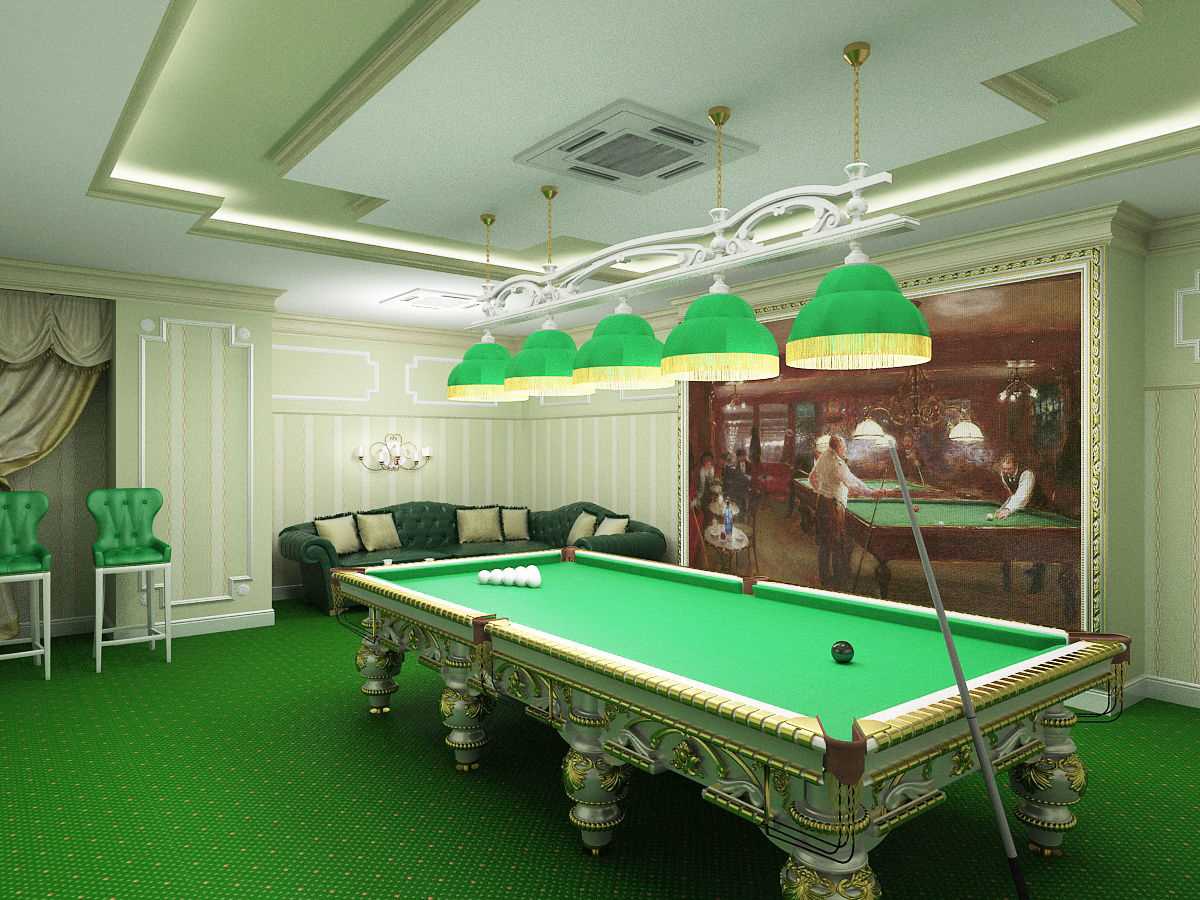 variant of a beautiful style of billiard room
