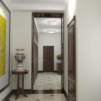 version of the beautiful interior of a modern hallway photo