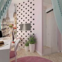 the idea of ​​an unusual design of a children's room for a girl 12 sq. m picture