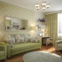 idea of ​​bright style two-room apartment photo