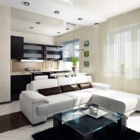 idea of ​​a bright interior two-room apartment photo