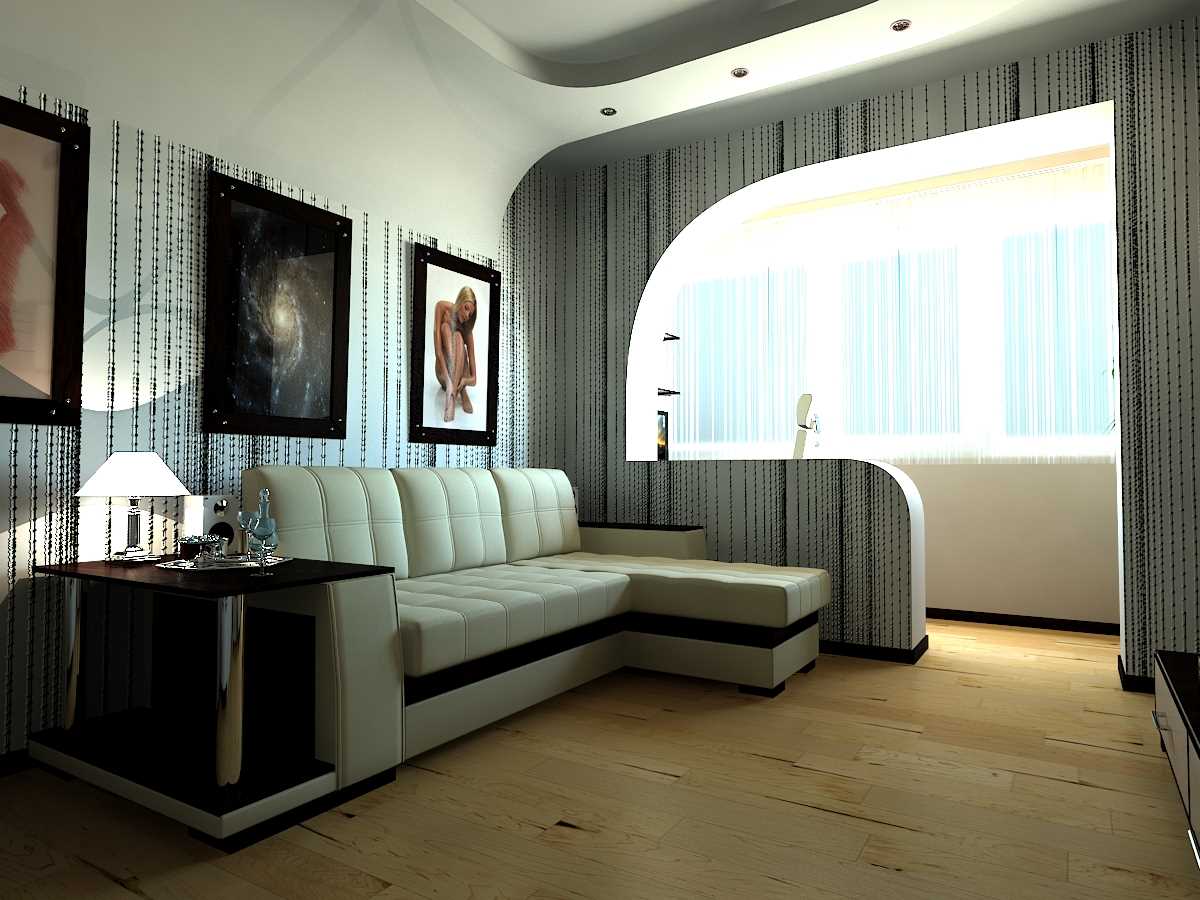 variant of the beautiful interior of a small room