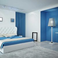 idea of ​​using unusual blue color in room design picture
