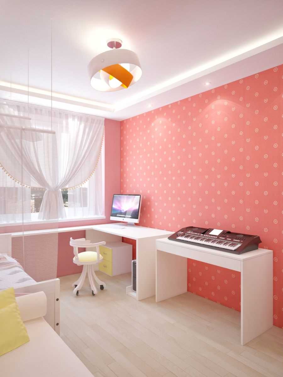 applicazione rosa in un bellissimo interno della stanza