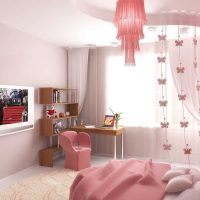example of the use of pink in a bright interior room photo