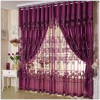 option of using modern curtains in a beautiful room interior picture