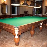 option of a light billiard room interior picture