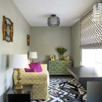 variante de l'intérieur lumineux d'un appartement de deux pièces photo