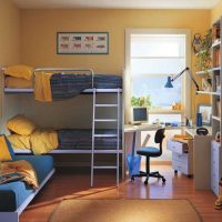 the idea of ​​a bright style children's room for two children picture