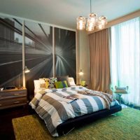 idea of ​​an unusual bedroom interior for a young man picture