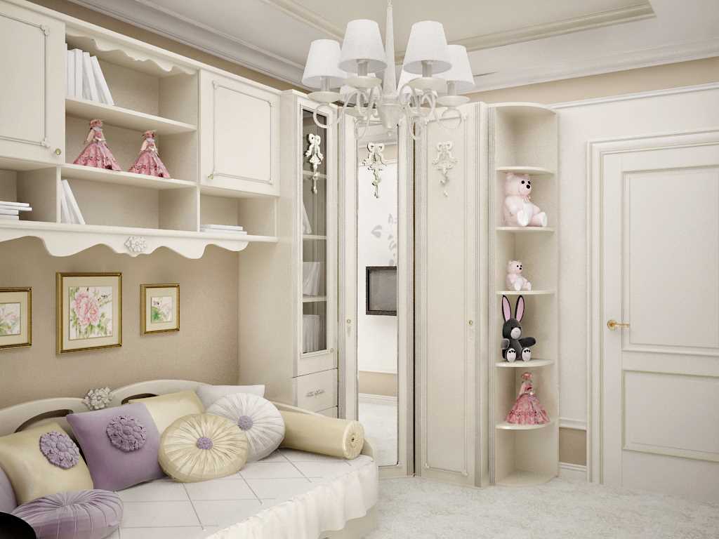 the idea of ​​a bright room decor for a girl of 12 sq.m