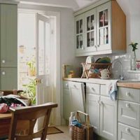 the idea of ​​a bright style kitchen 8 sq.m picture