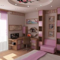 idea of ​​a beautiful style of a room for a girl 12 sq.m photo
