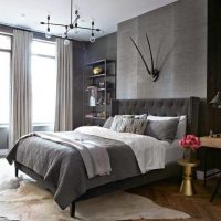 version of an unusual bedroom design for a young man photo