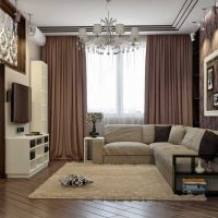 idea of ​​a beautiful living room decor photo