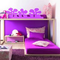 version of a light style bedroom for a girl in a modern photo style
