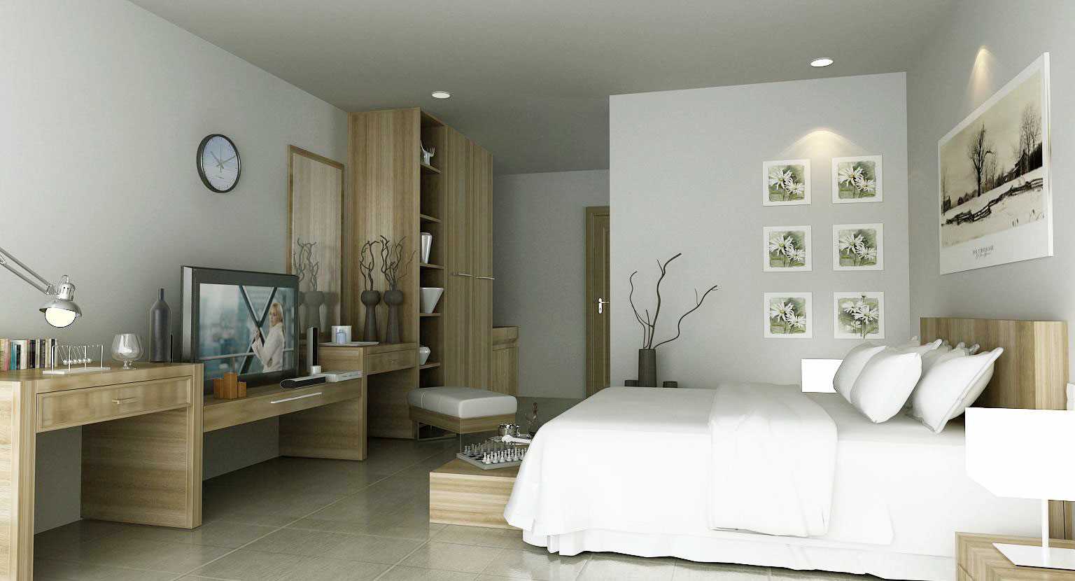 the idea of ​​a beautiful bedroom interior for a girl in a modern style