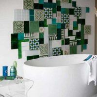 the idea of ​​an unusual interior of the hallway in the style of patchwork photo