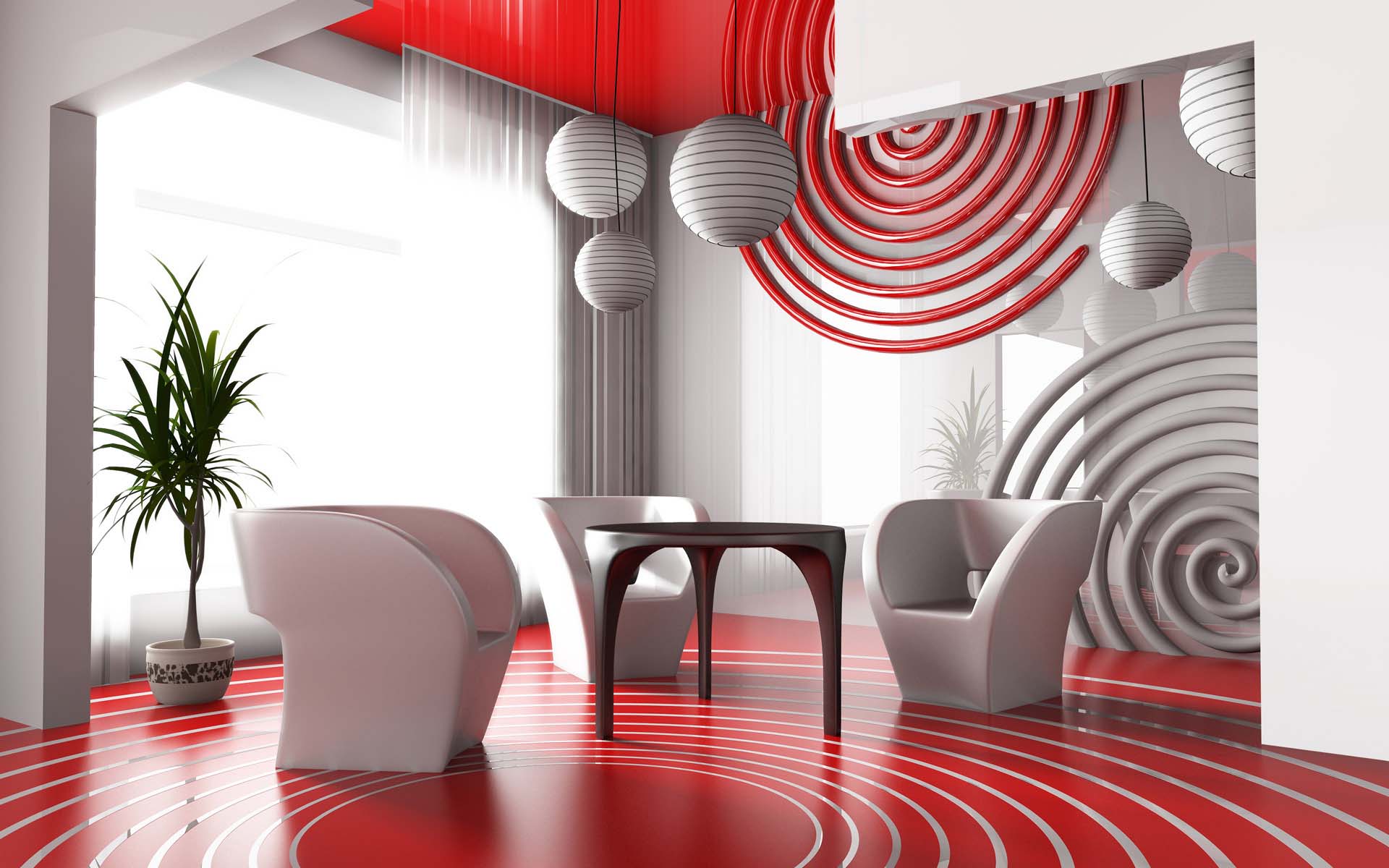 combinaison de couleurs en option à l'intérieur d'une pièce moderne