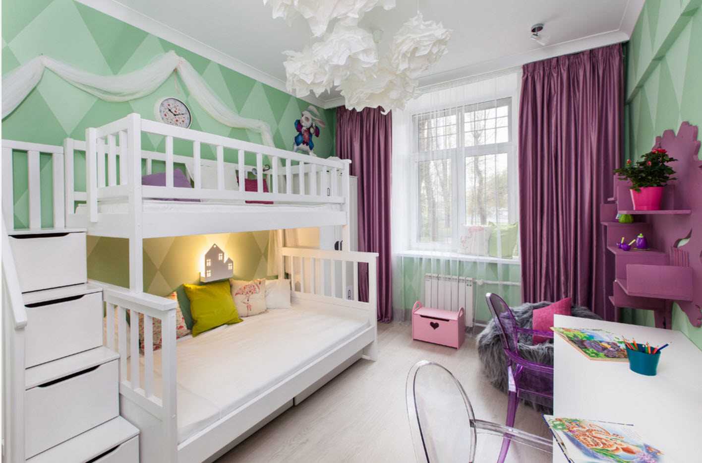 versione di un bellissimo stile moderno di una camera per bambini