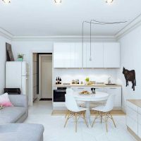 variant of beautiful photo studio apartment design