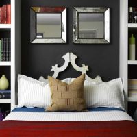 idea of ​​bright design of a bedroom for a young man photo