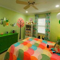 l'idée d'utiliser le vert dans une belle photo intérieure d'un appartement