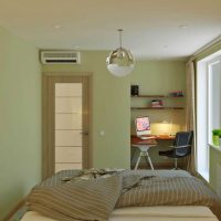 idea of ​​bright design one-bedroom apartment photo