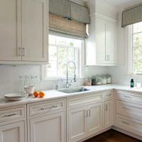 an example of an unusual style of kitchen 14 sq.m photo