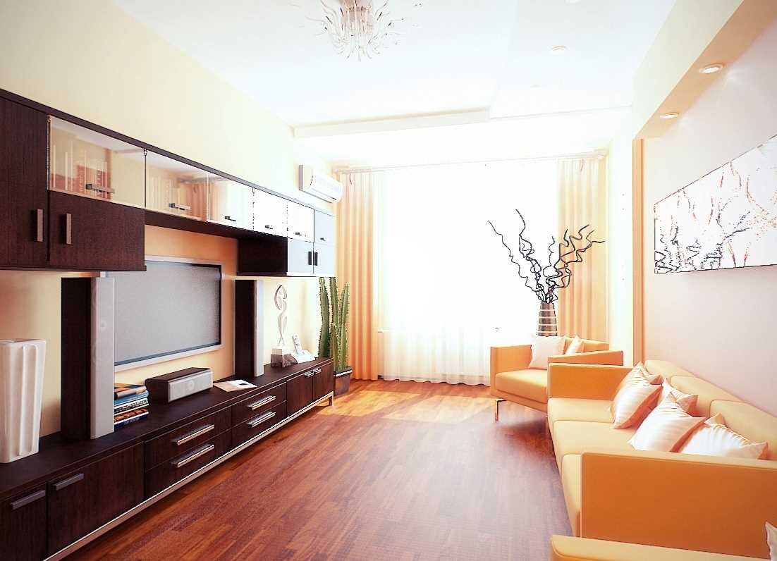 the idea of ​​bright design one-bedroom apartment