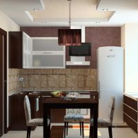variant of the beautiful style of the kitchen 8 sq.m photo