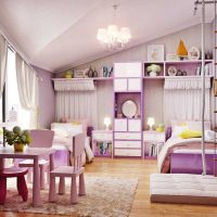 option bright style nursery for two girls picture