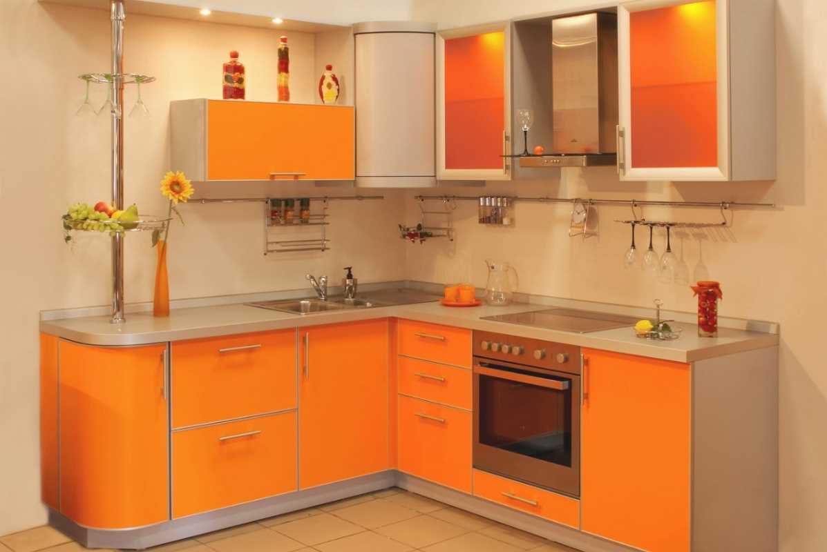 variant of a beautiful design of a kitchen of 8 sq.m