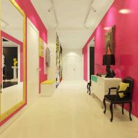 example of the use of pink in a beautiful design photo room