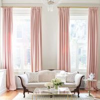 An example of the use of modern curtains in a beautiful design apartment photo