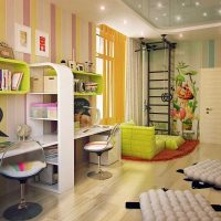 version of a beautiful design of a children's room for two children picture