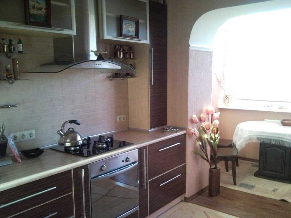 variant of the unusual style of the kitchen 9 sq.m