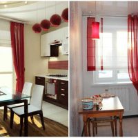 the idea of ​​using modern curtains in a light decor apartment photo