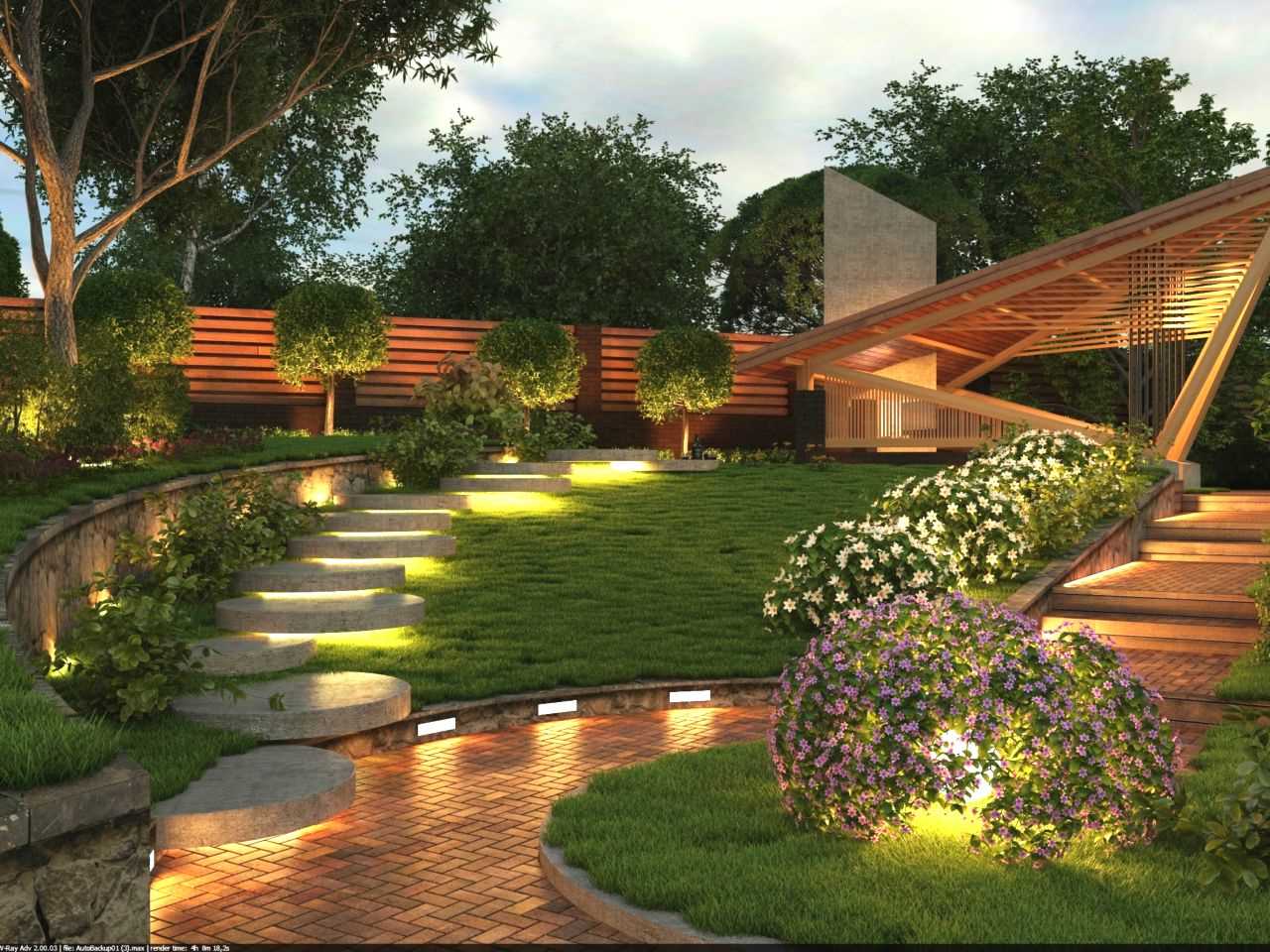 the idea of ​​using unusual plants in the landscape design of the house