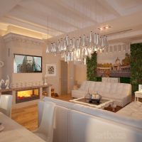 option of using light design in a beautiful apartment interior photo