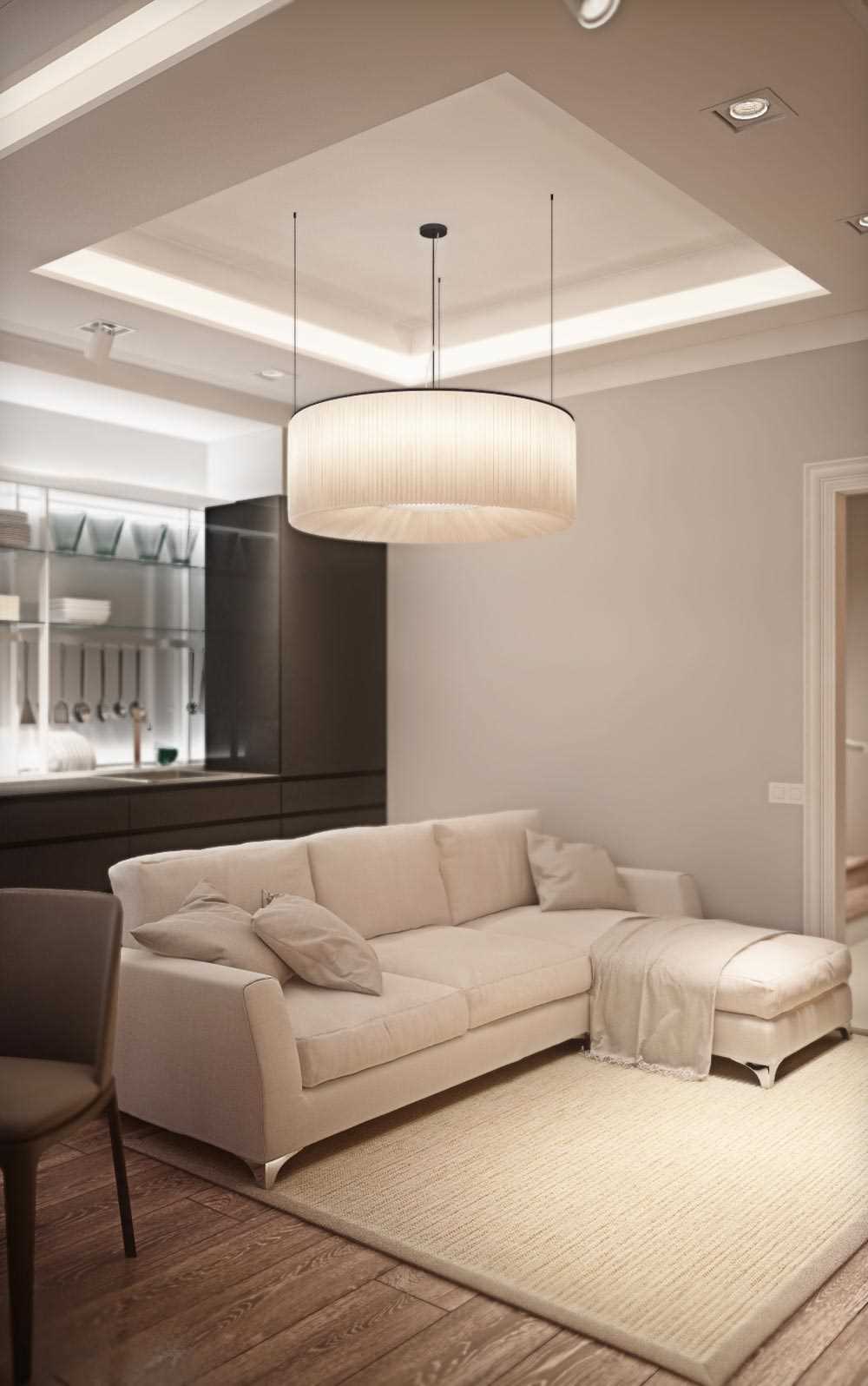 Variant of using light design in a bright house style