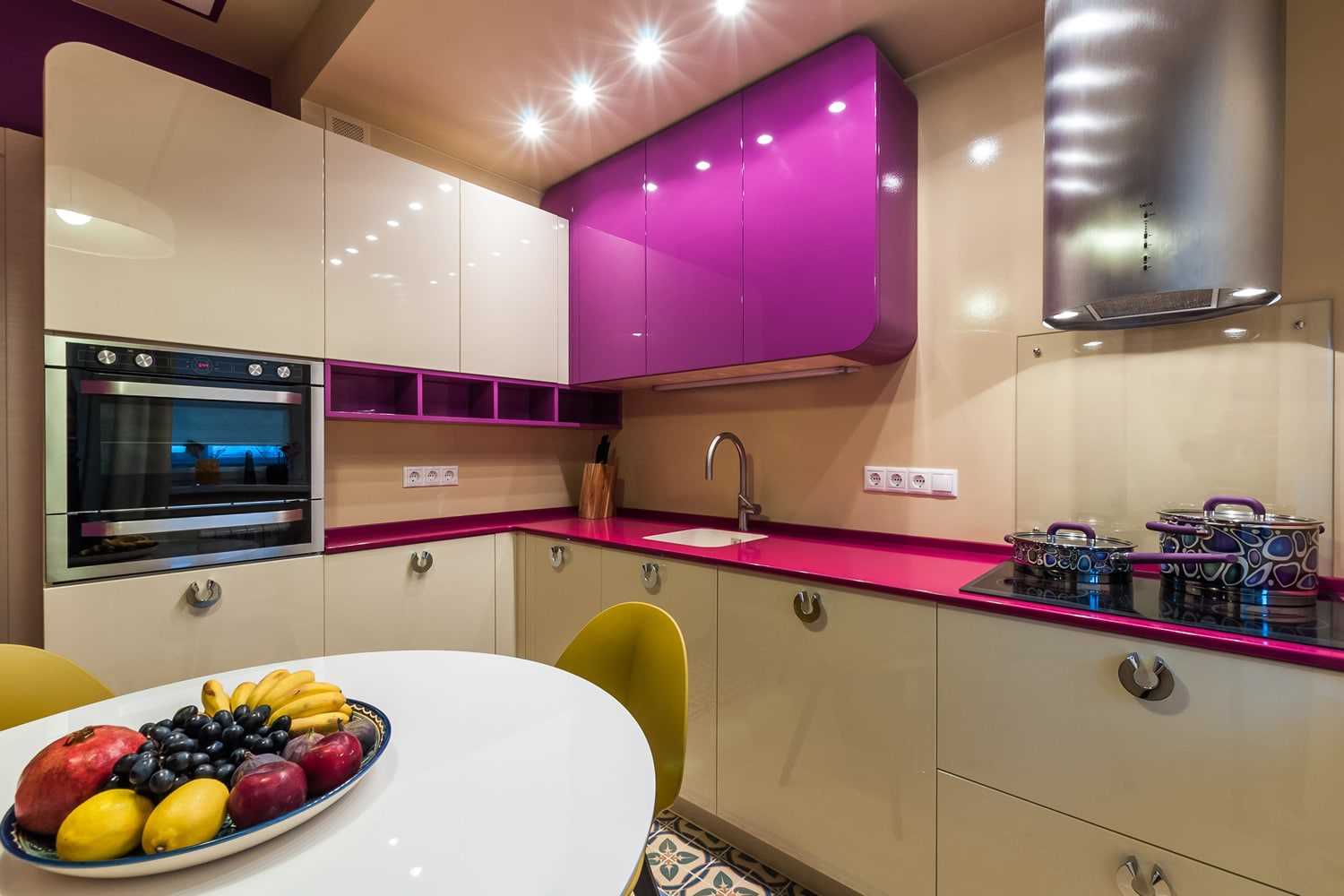 option to use a bright kitchen interior