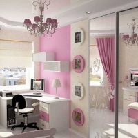 the idea of ​​a bright bedroom design for a girl in a modern style picture