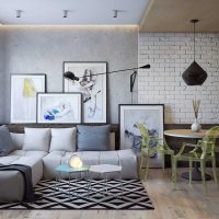 the idea of ​​a beautiful style one-bedroom apartment in Khrushchev photo