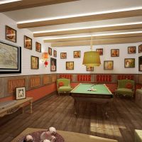 the idea of ​​a bright style billiard picture