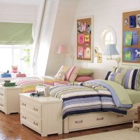version of the bright style of a children's room for two girls picture
