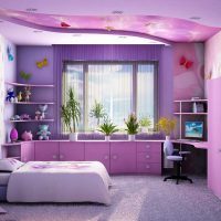 the idea of ​​an unusual decor for a child’s room for a girl 12 sq. m picture