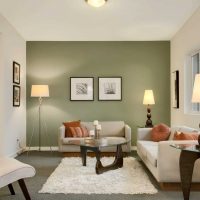 variant of a bright combination of color in the interior of a modern room photo
